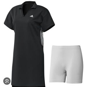 Adidas 3 stripe golf/tennis/pickleball dress with shorts